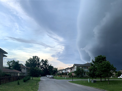 Compressed shelf cloud image